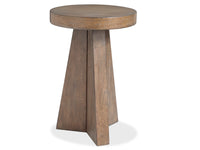 Magnussen Home Lansbury Antique Wheat Round Accent End Table