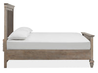 Magnussen Home Lancaster Dovetail Grey Queen Panel Bed With Nighstand