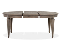 Magnussen Home Lancaster Dovetail Grey Extendable Round Dining Table With 4 Side Chairs