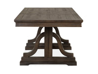Magnussen Home Westley Falls Graphite Extendable Trestle Dining Table With 6 Side Chairs
