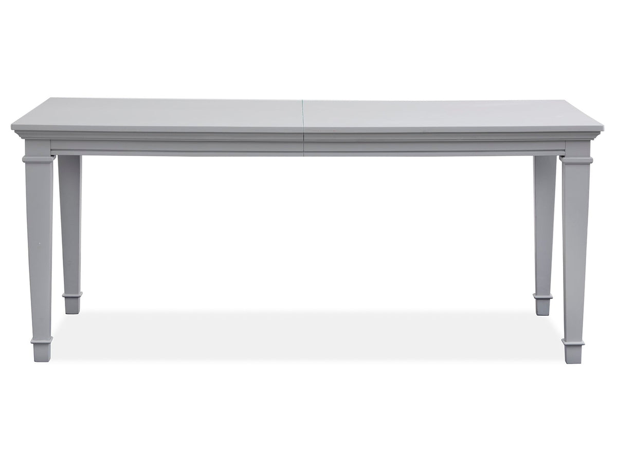 Magnussen Home Charleston Harbor Gray Grey Extendable Rectangular Dining Table With 6 Side Chairs And Server