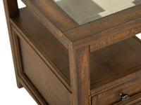 Magnussen Home Bay Creek Toasted Nutmeg Rectangular Cocktail Table With 2 Chairside End Table And Sofa Table