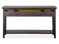 Magnussen Home Westley Falls Graphite Rectangular Sofa Table
