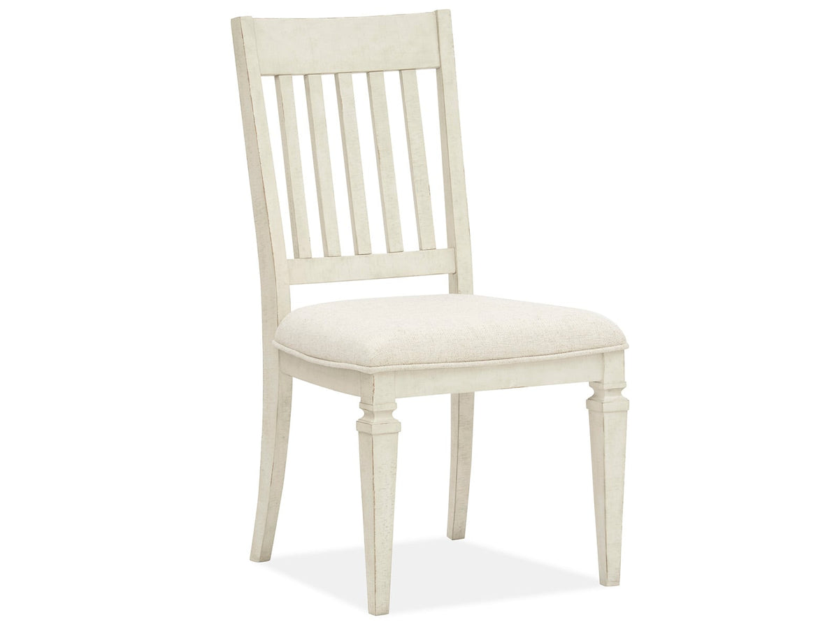 Magnussen Home Newport Alabaster Extendable Round Dining Table With 4 Side Chairs