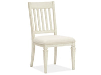 Magnussen Home Newport Alabaster Extendable Rectangular Dining Table With 4 Side Chairs And 2 Arm Chairs