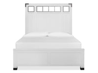 Magnussen Home Harper Springs Silo White Queen Panel Bed