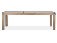 Magnussen Home Ainsley Cerused Khaki Extendable Rectangular Dining Table With 4 Host Chairs And Bench