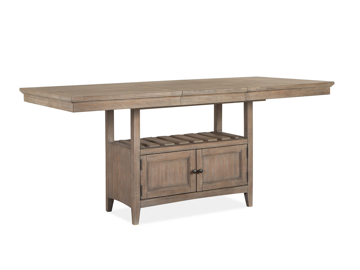 Magnussen Home Paxton Place Dovetail Grey Counter Height Dining Table Base