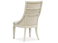 Magnussen Home Newport Alabaster Extendable Rectangular Dining Table With 4 Side Chairs 2 Arm Chairs And Buffet