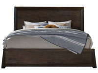 Magnussen Home Tauren Coffee Bean Queen Panel Bed With Nightstand