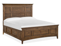 Magnussen Home Bay Creek Toasted Nutmeg King Panel Storage Bed