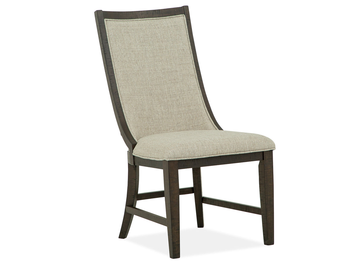 Magnussen Home Westley Falls Graphite Upholstered Host Chair Two Pack