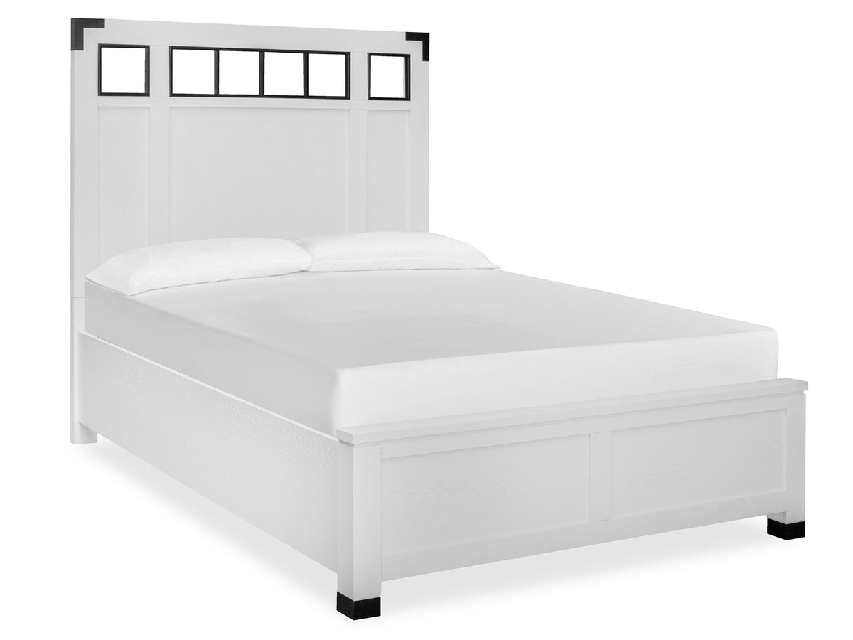 Magnussen Home Harper Springs Silo White Queen Panel Bed