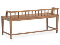 Magnussen Home Lindon Belgian Wheat Extendable Rectangular Dining Table With 2 Arm Benches 2 Grey Side Chairs And Buffet