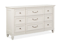 Magnussen Home Willowbrook Egg Shell White Drawer Dresser