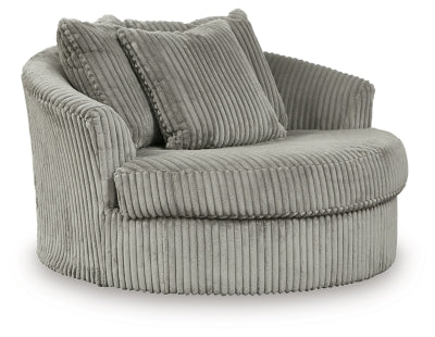Lindyn 3-Piece Sectional and Oversized Swivel Accent Chair