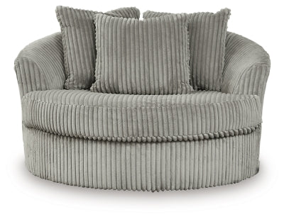 Lindyn 3-Piece Sectional and Oversized Swivel Accent Chair