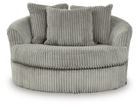 Lindyn 3-Piece Sectional and Oversized Swivel Accent Chair
