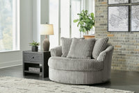 Lindyn 3-Piece Sectional and Oversized Swivel Accent Chair