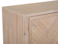Magnussen Home Ainsley Cerused Khaki Extendable Rectangular Dining Table With 4 Side Chairs Bench And Buffet