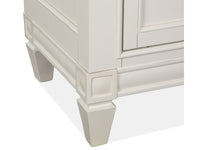Magnussen Home Willowbrook Egg Shell White California King Panel Bed With 2 Nightstands