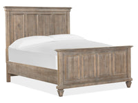 Magnussen Home Lancaster Dovetail Grey Queen Panel Bed With 2 Nighstands