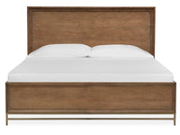 Magnussen Home Lindon Belgian Wheat And Coffee Bean King Panel Bed