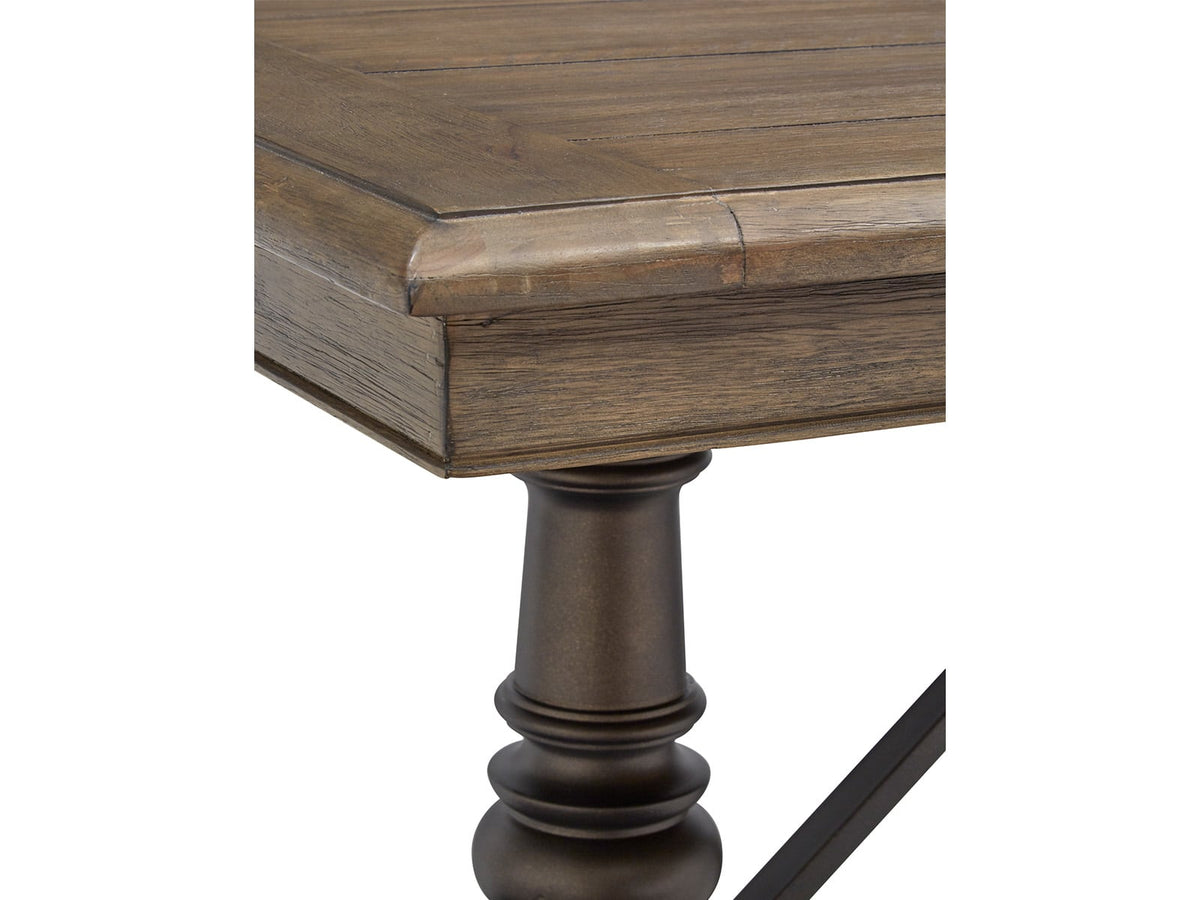Magnussen Home Roxbury Manor Homestead Brown Extendable Rectangular Dining Table With 6 Arm Chairs