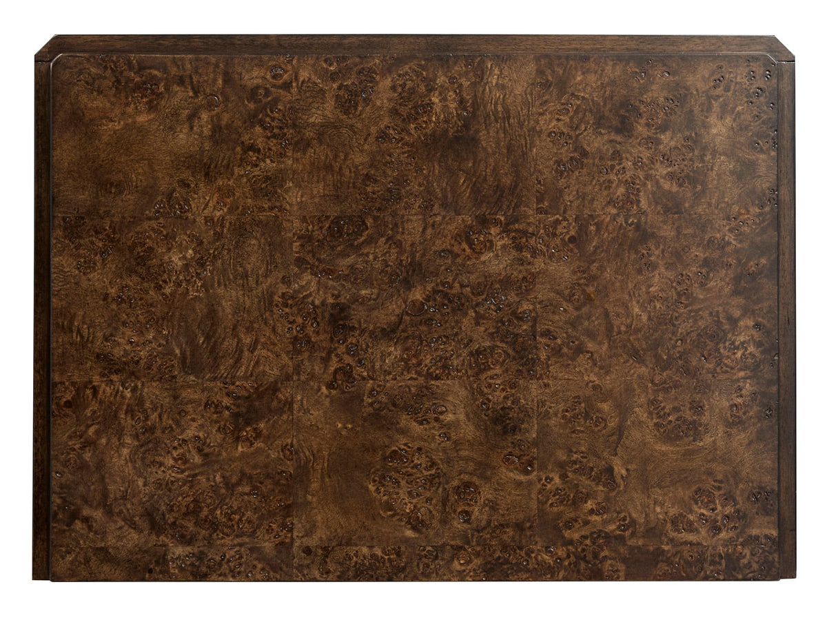 Magnussen Home Rowan Espresso King Upholstered Panel Bed With Nightstand