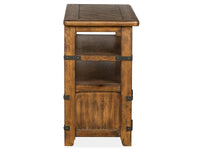 Magnussen Home Chesterfield Farmhouse Timber Rectangular Sofa Table