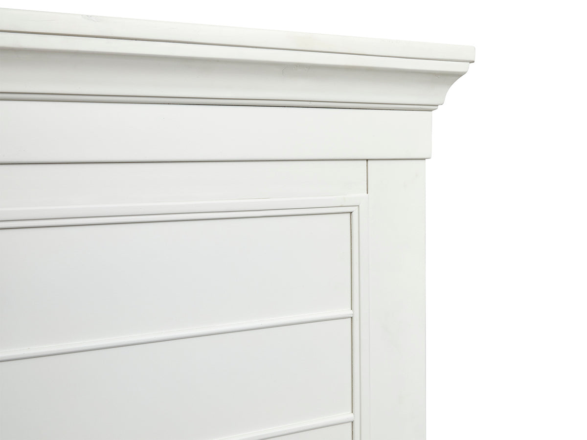 Magnussen Home Charleston White Dove King White Panel Bed