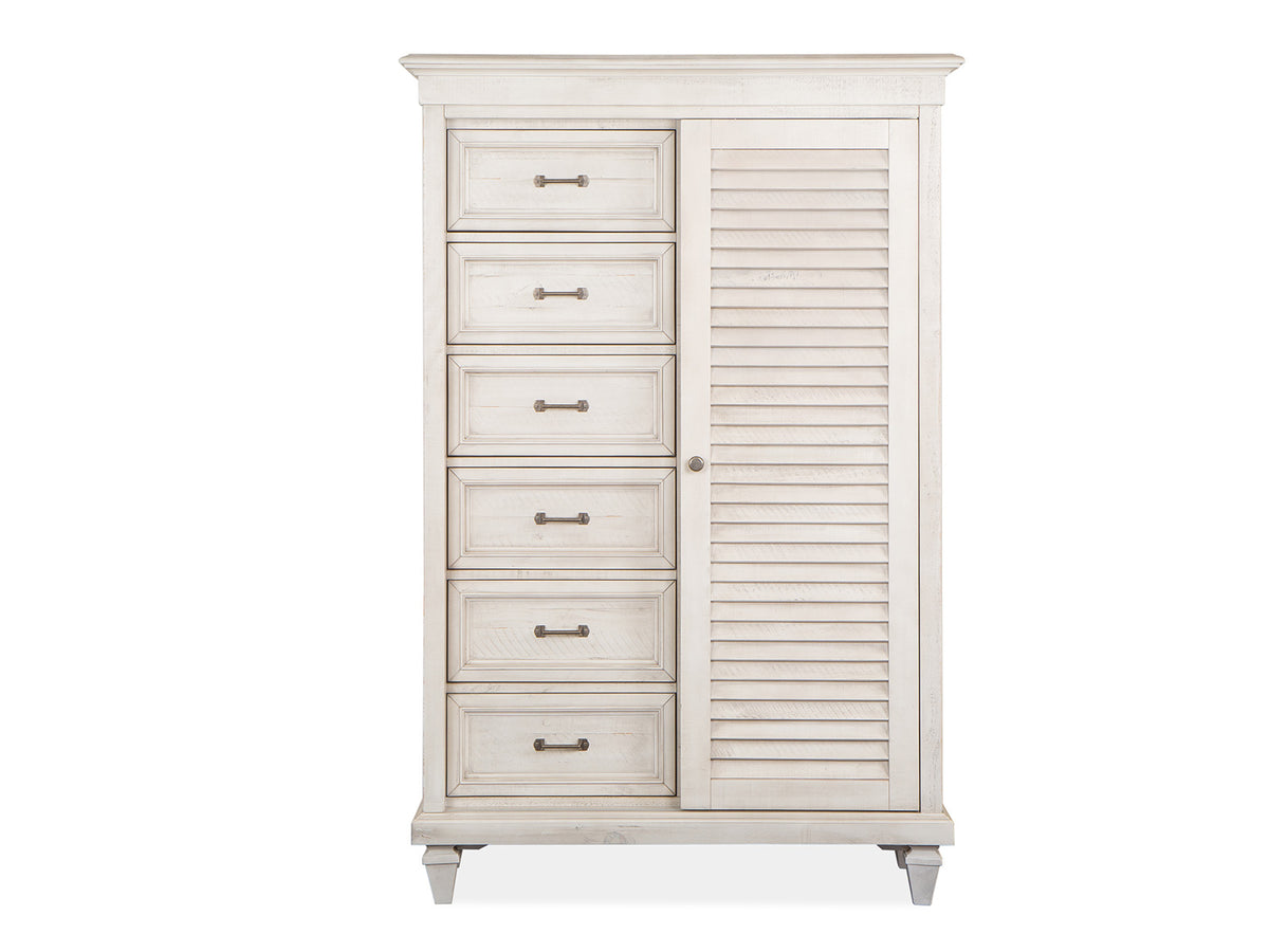 Magnussen Home Newport Alabaster Gentleman'S Chest