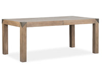 Magnussen Home Ainsley Cerused Khaki Extendable Rectangular Dining Table With 4 Host Chairs And Bench