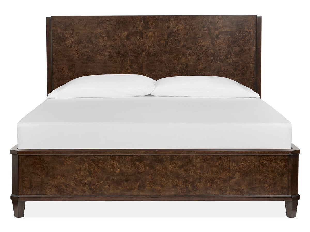 Magnussen Home Rowan Espresso Queen Panel Bed With 2 Door Nightstands