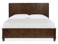 Magnussen Home Rowan Espresso Queen Panel Bed With 2 Door Nightstands
