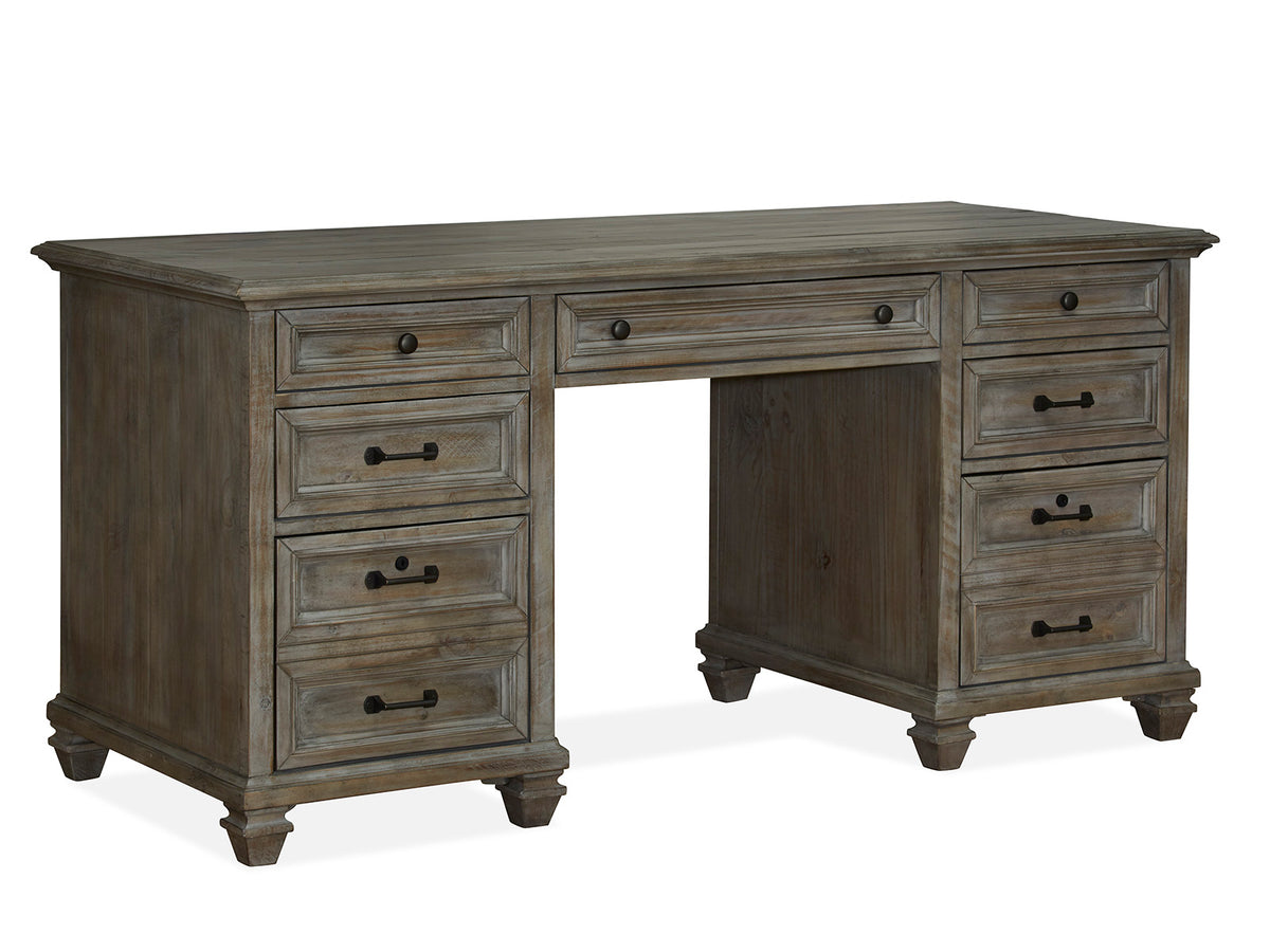 Magnussen Home Lancaster Dovetail Grey Executive Desk