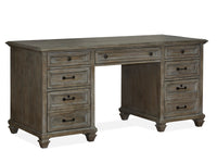 Magnussen Home Lancaster Dovetail Grey Executive Desk