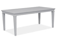 Magnussen Home Charleston Harbor Gray Grey Extendable Rectangular Dining Table With 4 Side Chairs Bench And Server