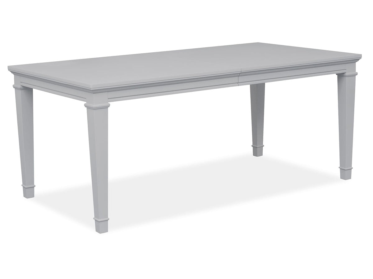 Magnussen Home Charleston Harbor Gray Grey Extendable Rectangular Dining Table With 6 Side Chairs And Server