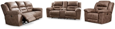 Stoneland Power Reclining Sofa, Loveseat and Recliner