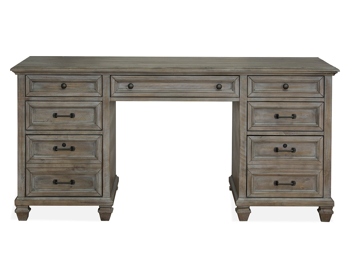 Magnussen Home Lancaster Dovetail Grey Executive Desk
