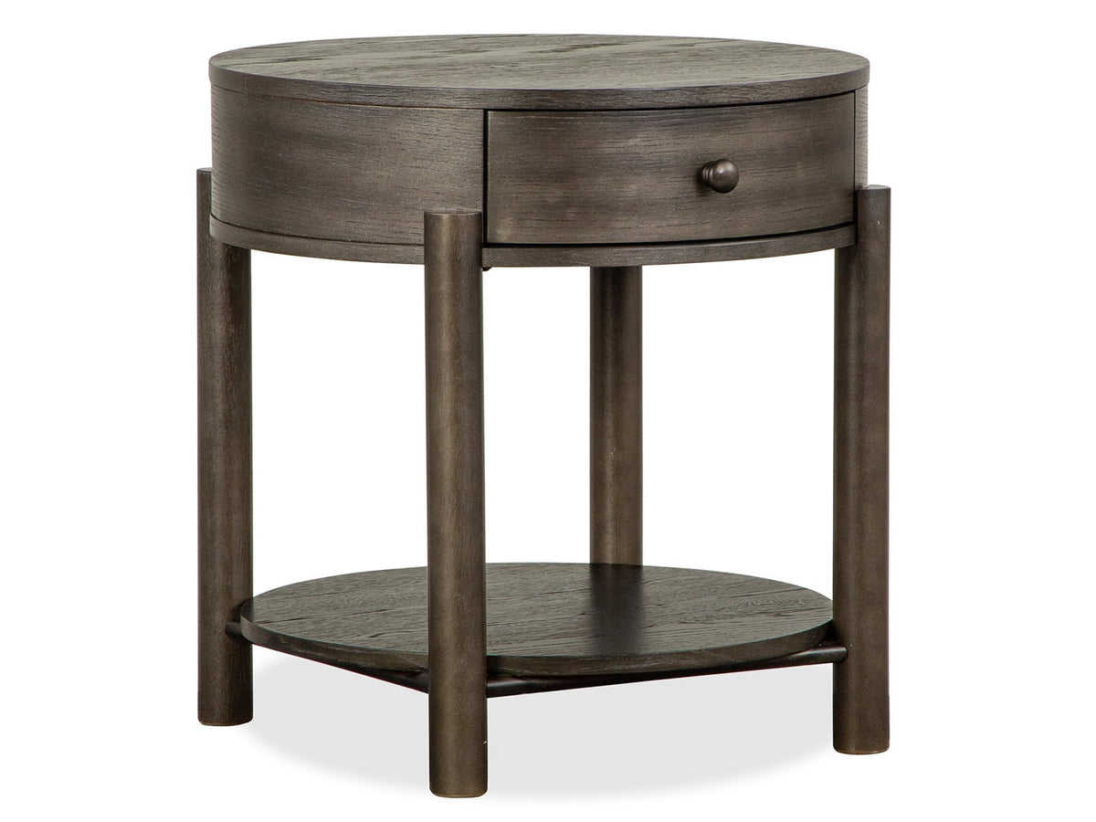 Magnussen Home Hadleigh Black Coffee Bean Shaped Nesting Cocktail Table With End Table