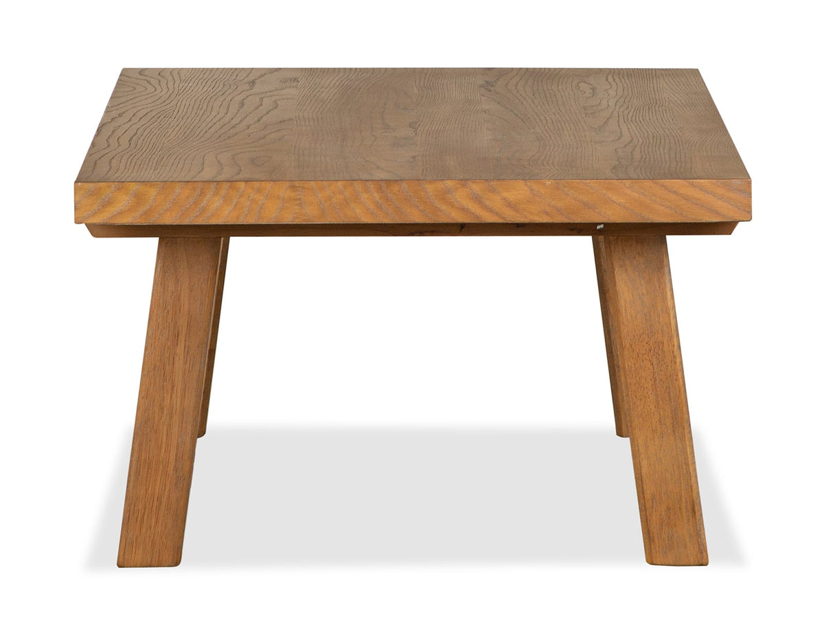 Magnussen Home Lindon Belgian Wheat Rectangular Cocktail Table With 2 Pedestal Accent End Table And Sofa Table