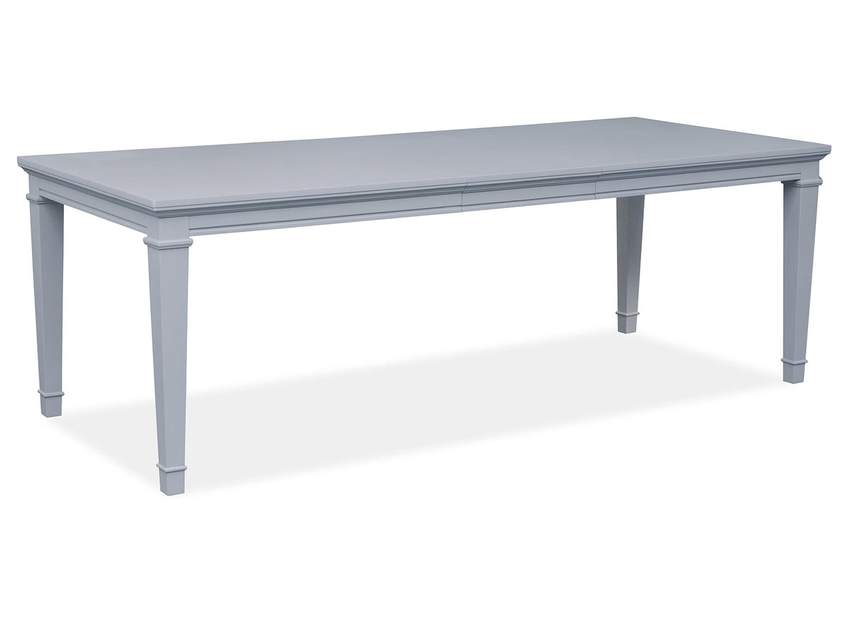 Magnussen Home Charleston Harbor Gray Grey Extendable Rectangular Dining Table With 6 Side Chairs And Server