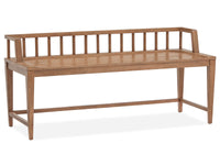 Magnussen Home Lindon Belgian Wheat Low Back Arm Bench