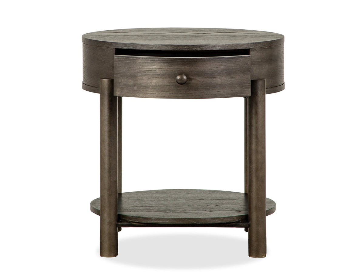 Magnussen Home Hadleigh Black Coffee Bean Shaped Nesting Cocktail Table With End Table