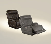 Naples - Pwr Headrest w/Lumbar Pwr Lay Flat Recliner w/Ext Ottoman