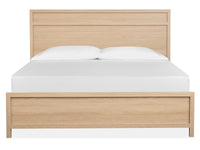 Magnussen Home Merrifield Sandstone Beige King Panel Bed With Nightstand