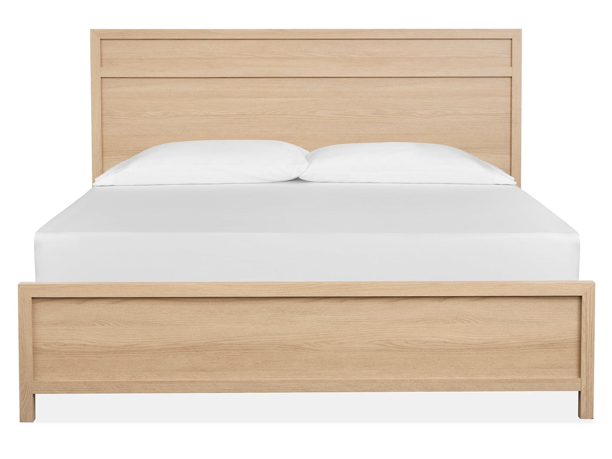 Magnussen Home Merrifield Sandstone Beige Queen Panel Bed With Nightstand