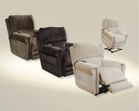 Warner - Power Headrest w/Lumbar Power Lay Flat Recliner